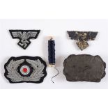 TECHNISCHE NOTHILFE (TENO) NCO's Cap wreath & Eagle (Bullion)