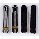 TECHNISCHE NOTHILFE (TENO) - 'OBERSCHARFUHRER' SHOULDER BOARDS of aluminium and black cord