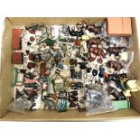 ASSORTED LEAD FARM ANIMALS, FIGURES & ACCESSORIES by Britains and others; together with a quantity