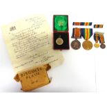 A GREAT WAR PAIR OF MEDALS TO PRIVATE J.H. KOBRIN, 8TH LONDON REGIMENT (POST OFFICE RIFLES)