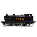 [O GAUGE]. A BASSETT-LOWKE NO.4305/0, L.M.S. 0-6-0 STANDARD TANK LOCOMOTIVE, 5374 lined black