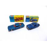 TWO CORGI TOY CARS comprising a No.332, Lancia Fulvia Sport Zagato, metallic blue, excellent