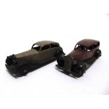 TWO DINKY 30 SERIES CARS both post-war, comprising a Dinky No.30b, Rolls-Royce, grey-fawn with a