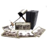 APPROXIMATELY 100 GREAT WAR STEREOSCOPIC VIEW CARDS including 'Dead Jerry found in our wires after a