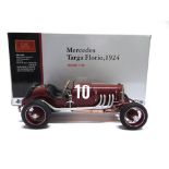 A 1/18 SCALE CMC NO.M048, MERCEDES TARGA FLORIO, 1924 maroon, mint or near mint, boxed.