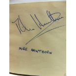 AUTOGRAPHS - AN ALBUM circa 1955-56, containing various motor racing and other signatures, including