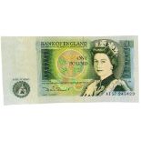 GREAT BRITAIN - ELIZABETH II, ASSORTED NOTES comprising seventy-three one pound notes, chief cashier