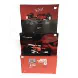 THREE FERRARI FORMULA 1 RACING CARS comprising a 1/18 scale Hot Wheels Ferrari F248 F1 [Anatomy] (M.