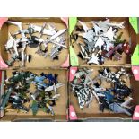 SIXTY-FOUR DIECAST MODEL AIRCRAFT various scales, most on a display stand, most mint or near mint,