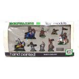 A BRITAINS NO.7481, 'SWOPPET' KNIGHT MODELS SET comprising three mounted and five foot figures,