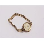 EMPRESS, A LADY'S 9 CARAT GOLD QUARTZ BRACELET WATCH 11.7g gross, inclusive of movement