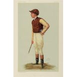 VANITY FAIR - JOCKEYS George Barrett, Sep. 3rd 1887, 40cm x 27.5cm; Lester, August 39th 1900, 39cm x