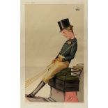 VANITY FAIR - HORSEMAN Charlie, Feb 7th 1874, 40 x 27.5cm; Four-in-hand, May 14th 1903, 40cm x 26.