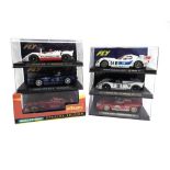 SIX ASSORTED SLOT RACING CARS by Fly (5) and Scalextric (1), including a Ferrari 512S, Porsche 908