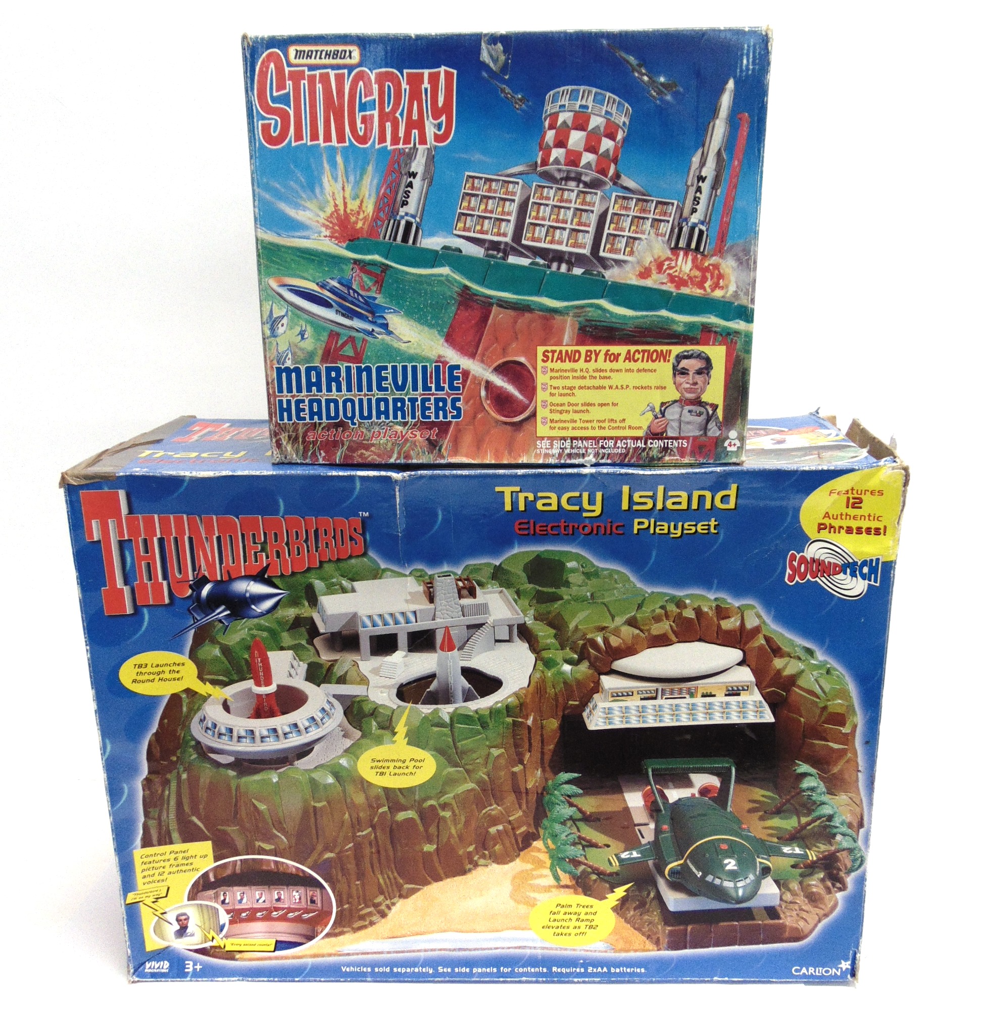 TWO GERRY ANDERSON COLLECTABLES comprising a Carlton Thunderbirds Tracy Island Electronic Playset,