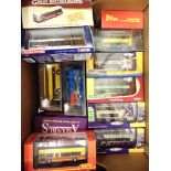 FIFTEEN ASSORTED 1/76 SCALE MODEL BUSES each mint or near mint and boxed.