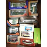 ELEVEN ASSORTED 1/76 SCALE MODEL BUSES each mint or near mint and boxed.