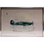 KEITH BROOMFIELD (BRITISH, 20TH CENTURY) Hurricane, V7137, colour print, signed by the artist and