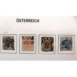 STAMPS - AN AUSTRIA COLLECTION mid 19th century, including mint, (two Davo albums).