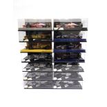 FOURTEEN 1/43 SCALE MINICHAMPS FORMULA 1 RACING CARS comprising Stewart (4), Jordan (2), Tyrrell