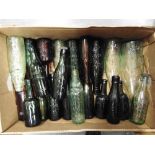 TWENTY-TWO ASSORTED SOMERSET BEER & OTHER BOTTLES including those of Wiveliscombe (7), Bridgwater (