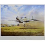 J.W. MITCHELL (BRITISH, CONTEMPORARY) 'First Flight of the Spitfire', 5 March 1936, colour print,