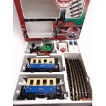 [G GAUGE]. A LEHMANN-GROSS-BAHN NO.78302, PASSENGER SET comprising an 0-4-0 tank locomotive, 2,