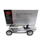 A 1/18 SCALE CMC NO.M033, MERCEDES-BENZ W25, 1934 silver, mint or near mint, boxed.