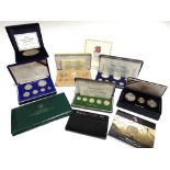 VARIOUS - ASSORTED PROOF SETS some part-silver, comprising Coinage of the Philippines, 1977, eight