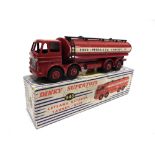 A DINKY NO.943, LEYLAND OCTOPUS TANKER 'ESSO' red with matching grooved hubs, near mint, boxed,