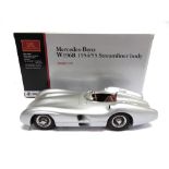 A 1/18 SCALE CMC NO.M044, MERCEDES-BENZ W196R, 1954-1955 silver, mint or near mint, boxed.