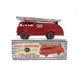 A DINKY NO.955, COMMER FIRE ENGINE red with a silver extending ladder and red grooved hubs,