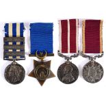 AN EGYPT & LATER M.S.M., L.S.G.C. GROUP FOUR MEDALS TO QUARTER-MASTER CORPORAL MAJOR F.B. NICHOLSON