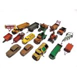 SEVENTEEN DIECAST MODEL VEHICLES circa 1950s, by Dinky (16) and Britains (1), variable condition,