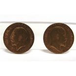 GREAT BRITAIN - TWO HALF SOVEREIGNS comprising Edward VII, 1907; and George V, 1911.