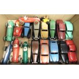 EIGHTEEN DINKY DIECAST MODEL VEHICLES circa 1940s-50s, variable condition, all unboxed.