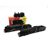 [OO GAUGE]. FOUR LOCOMOTIVES comprising a Hornby No.R154, refinished as B.R. Class N15 4-6-0