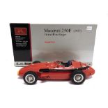 A 1/18 SCALE CMC NO.M051, MASERATI 250F, 1957 red, mint or near mint, boxed.