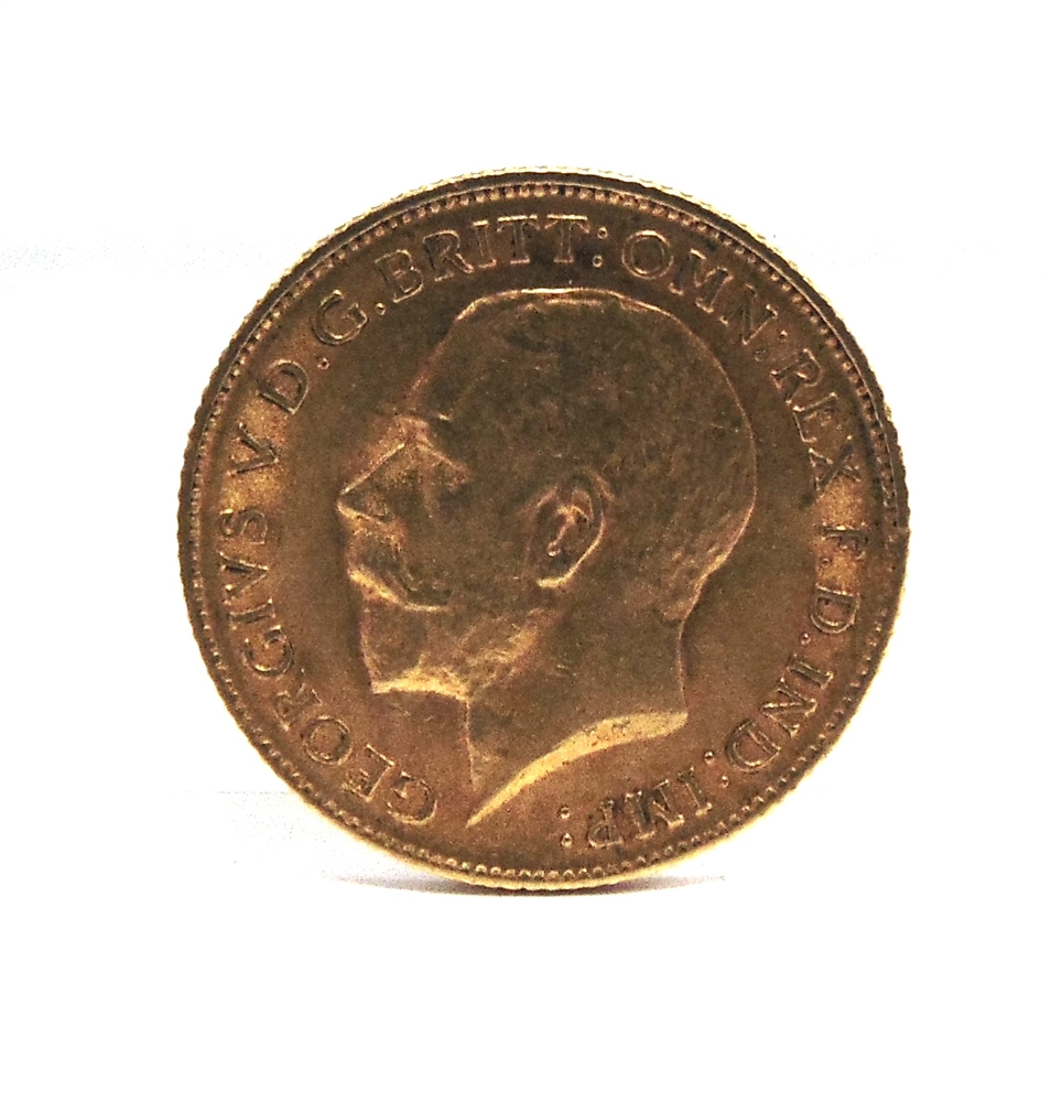 GREAT BRITAIN - GEORGE V, HALF SOVEREIGN, 1912