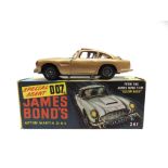 A CORGI NO.261, JAMES BOND ASTON MARTIN D.B.5 metallic gold, excellent condition (lacking assassin