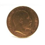 GREAT BRITAIN - EDWARD VII, HALF SOVEREIGN, 1908