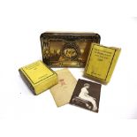 A GREAT WAR PRINCESS MARY CHRISTMAS 1914 BRASS GIFT TIN complete with original tobacco, twenty