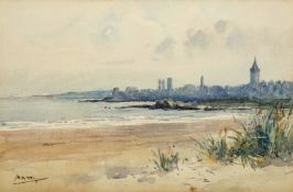 Ada Hill Walker (1879-1955) A VIEW OF THE TOWN OF ST ANDREWS signed with the initials A.H.W.