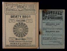 Liverpool v Sunderland programme 15th September 1906,