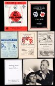 A collection of programmes and memorabilia relating to the career of Jackie Milburn,