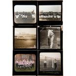 A good collection of 18 football magic lantern slides,