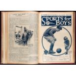 A bound volume of Sports for Boys from Vol.1 No.1 9th October 1920 to No.