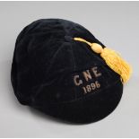 A Glasgow North Eastern Cup cap awarded to Thomas Pollock Low in 1896,