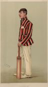 A collection of Vanity Fair prints of cricketers, 15 by Spy comprising Ranji, The Croucher, Father,