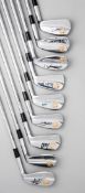 An autographed set of irons commemorating the 1997 Ryder Cup at Valderrama,